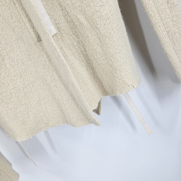 Isabel Marant Cardigan Jacket Tan Kailey Wool Angora Raw Edges Zip Sz 40 - Picture 5 of 9